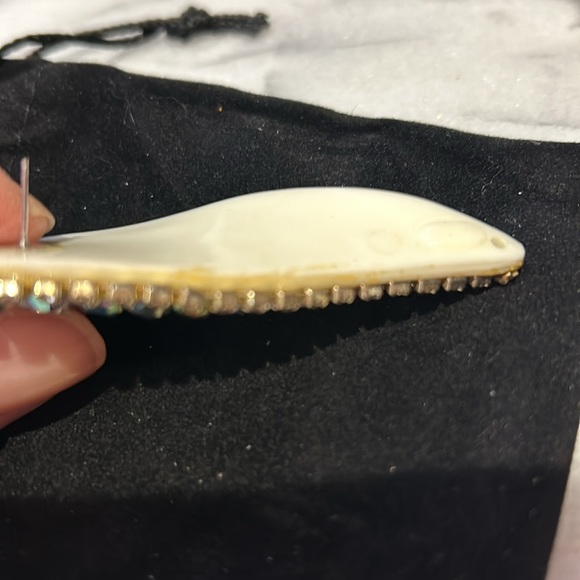 Vintage Light Sapphire Aurora Borealis Statement Earrings-Boutique - Picture 8 of 10